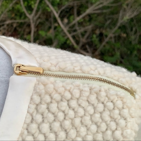 KORA RAE Sweater Satin Trim Hem, Neck and Sleeve Ivory EUC - Picture 3 of 11